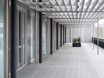 Anodised louvers and frames for durability, shading and aesthetics