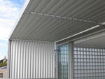 Louvers - clear anodised for durability