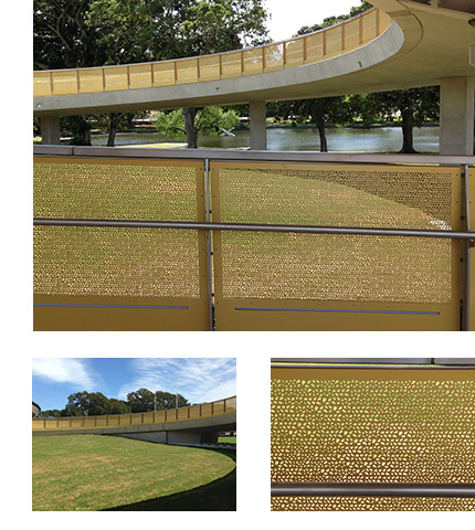 Moore Park pathway over Anzac Parade
